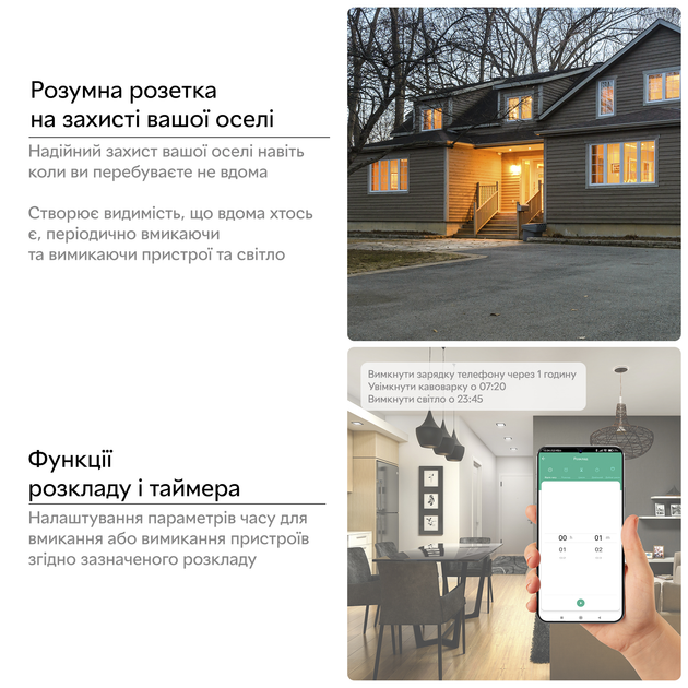 Розумна Wi-Fi-розетка переваги
