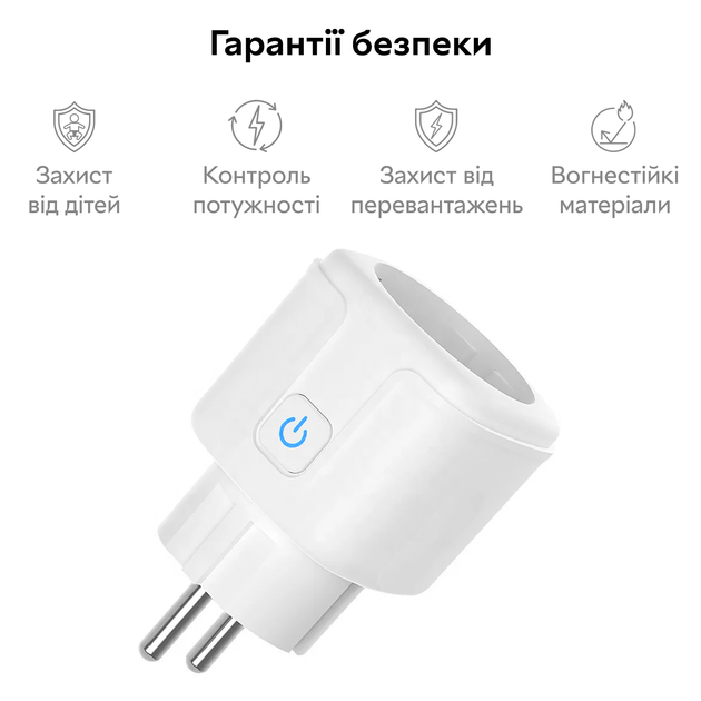 Розумна Wi-Fi-розетка хкарактеристики